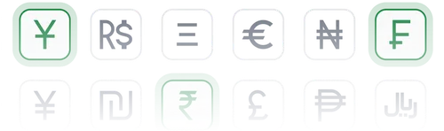 Foreign currency symbols
